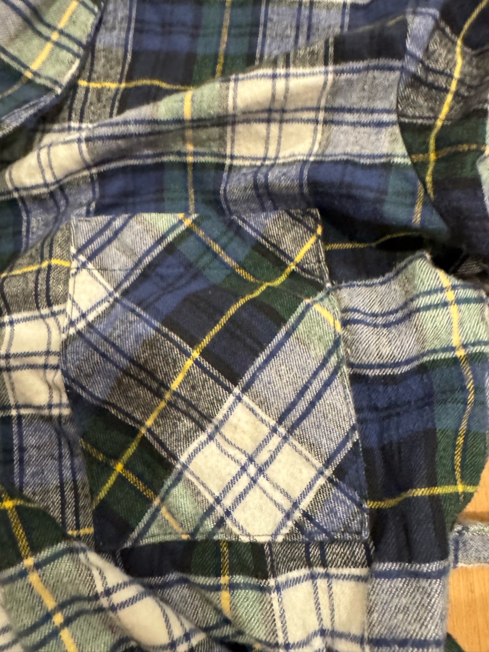 90s L.L. Bean Classic Plaid 100% Cotton Flannel Robe Men's Size Large - Picture 6 of 7
